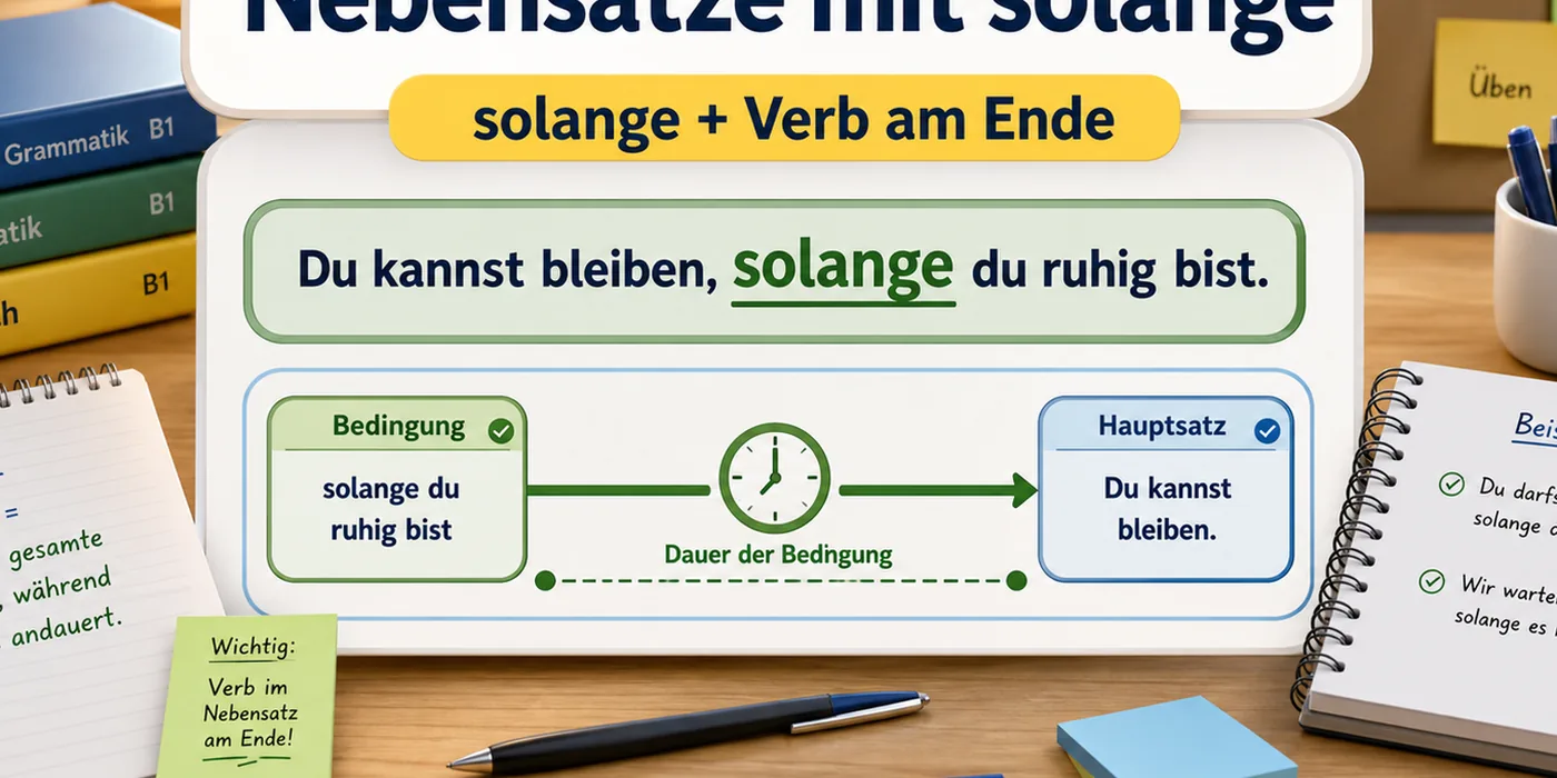 Beispiele zu Nebensätze mit solange