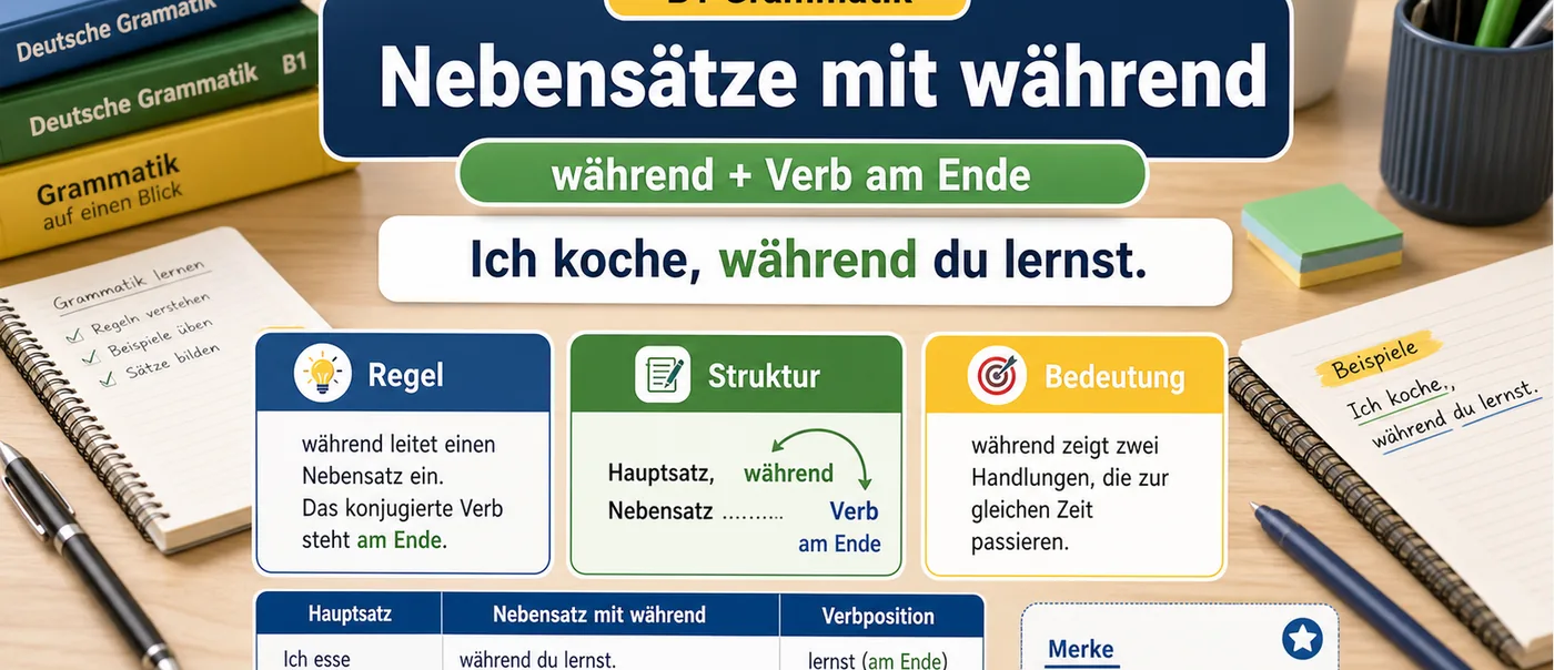 Regel zu Nebensätze mit während