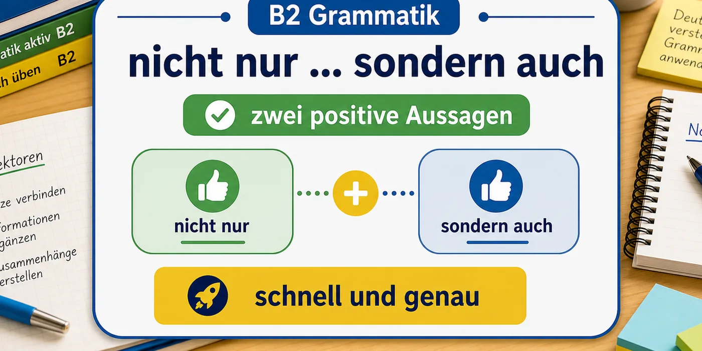Beispiele zu nicht nur ... sondern auch