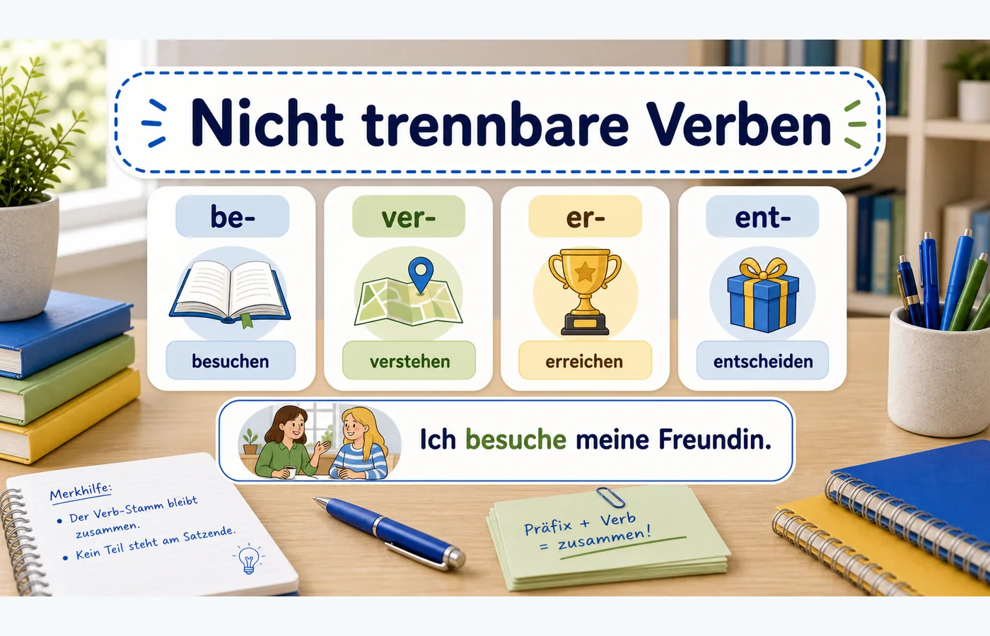 Nicht trennbare Verben einfach erklärt