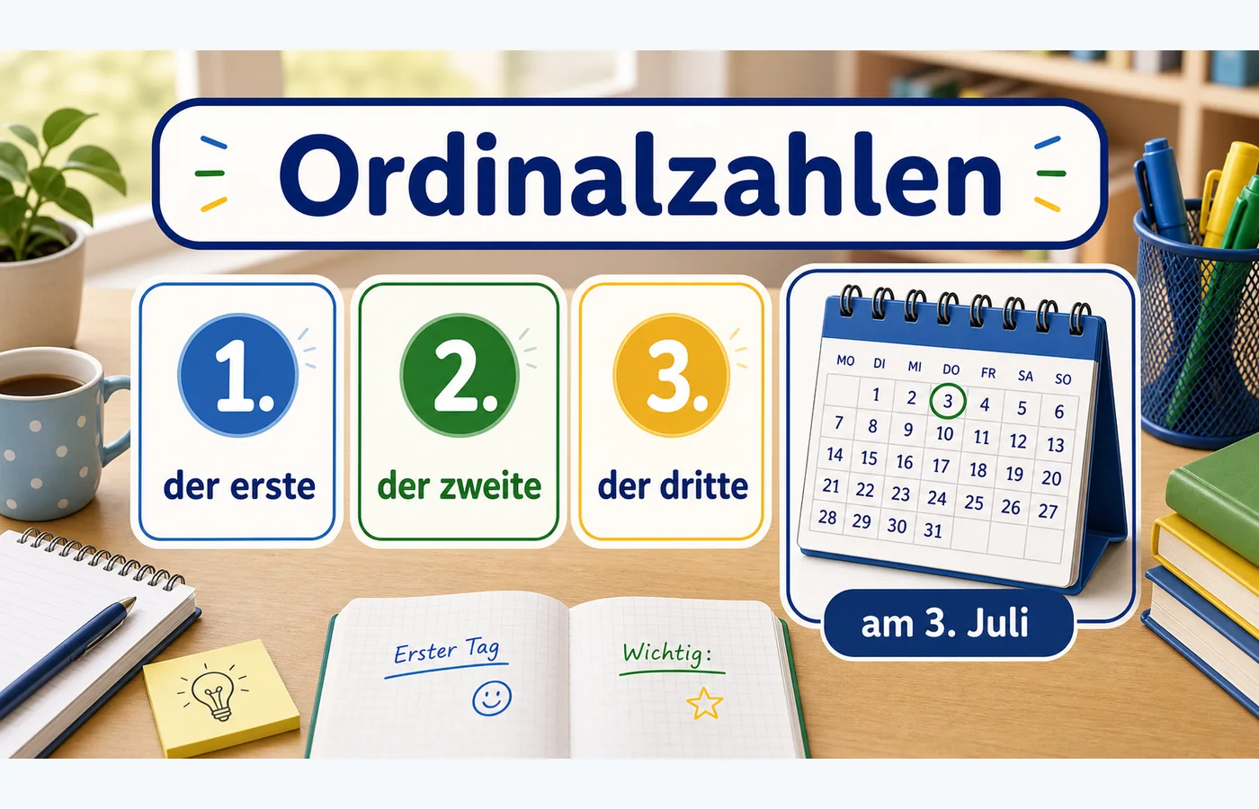 Ordinalzahlen einfach erklärt