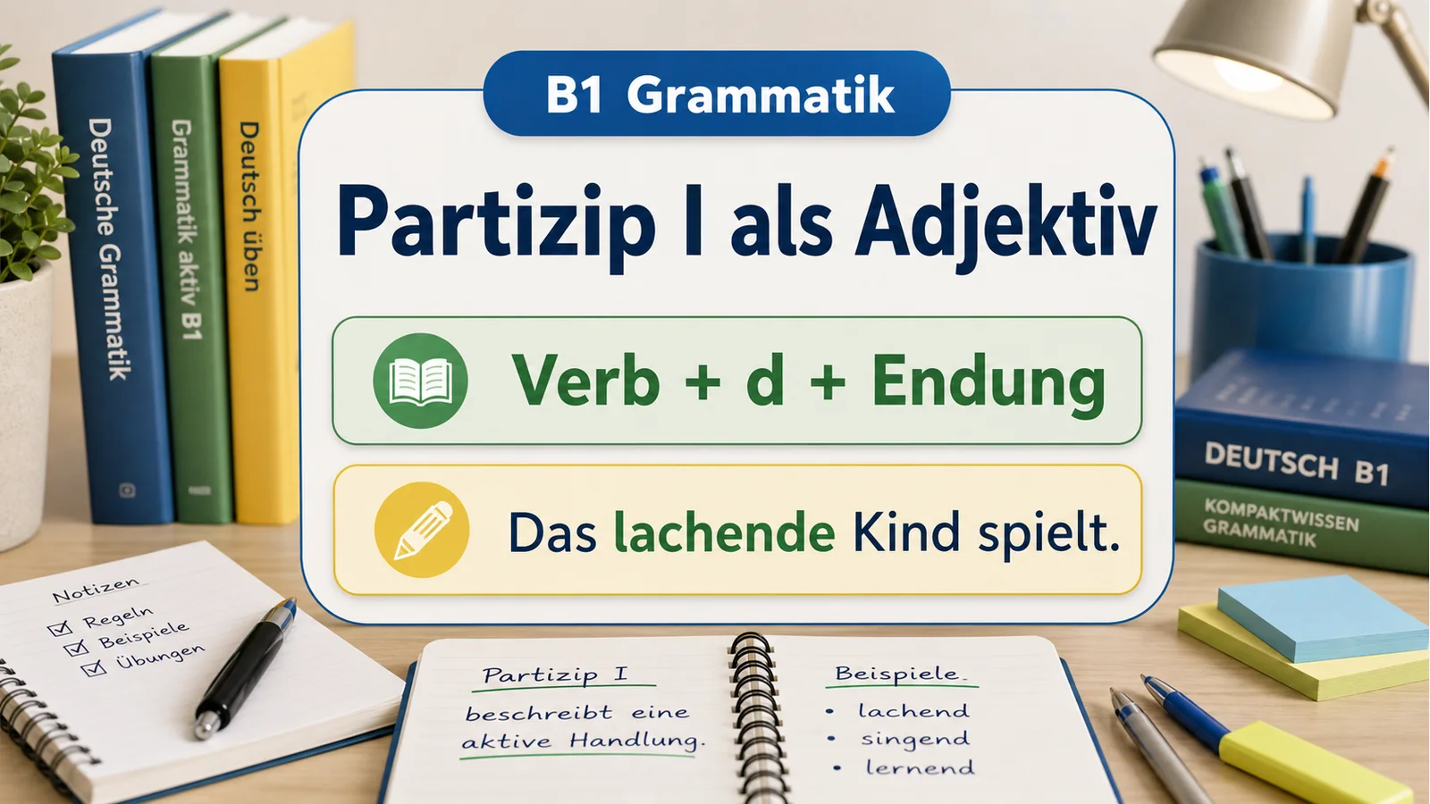 Partizip I als Adjektiv hero einfach erklärt
