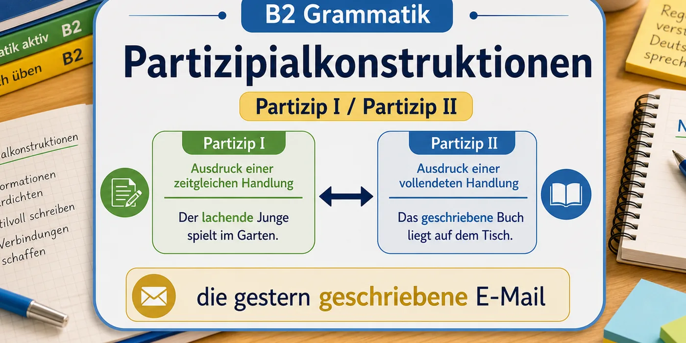 Beispiele zu Partizipialkonstruktionen