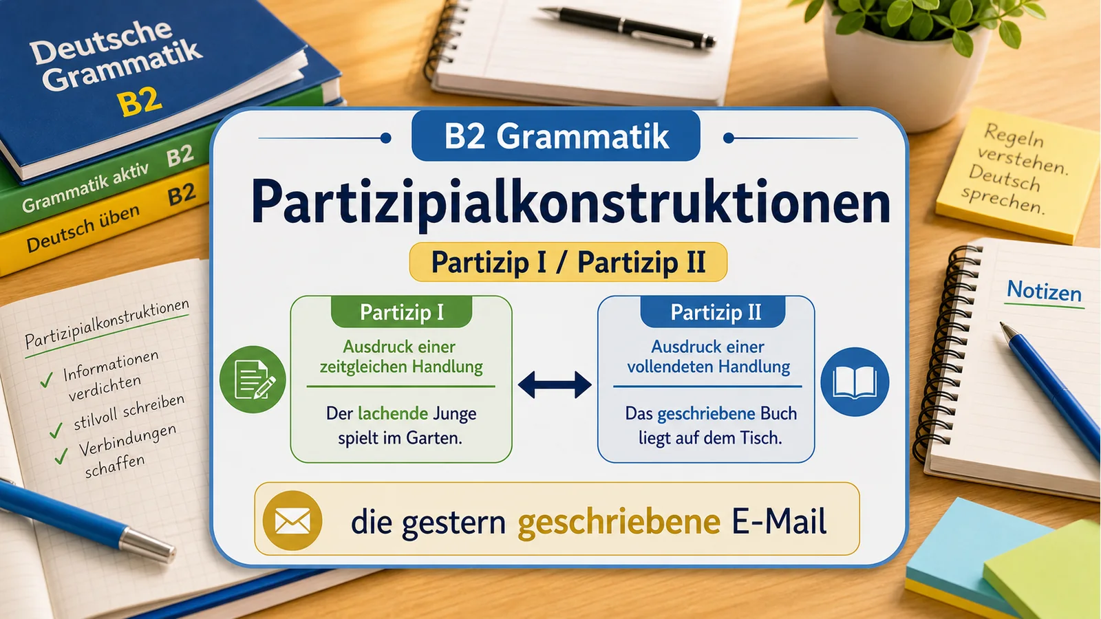 Partizipialkonstruktionen einfach erklärt