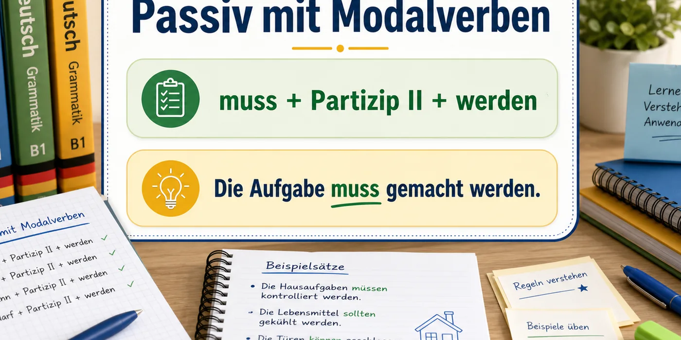 Beispiele zu Passiv mit Modalverben