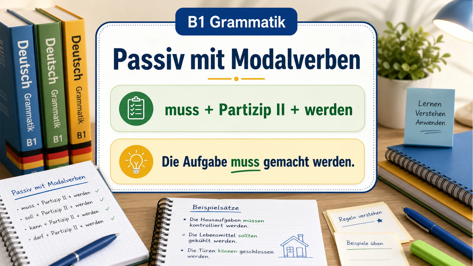 Passiv mit Modalverben hero einfach erklärt