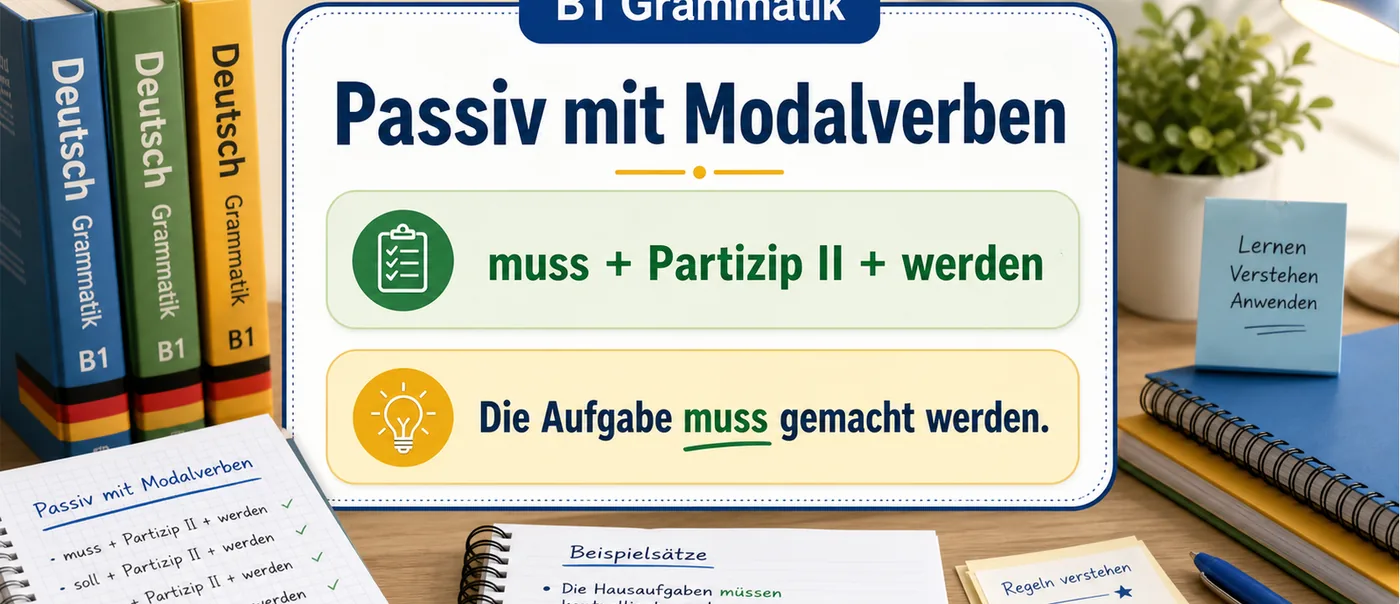 Regel zu Passiv mit Modalverben