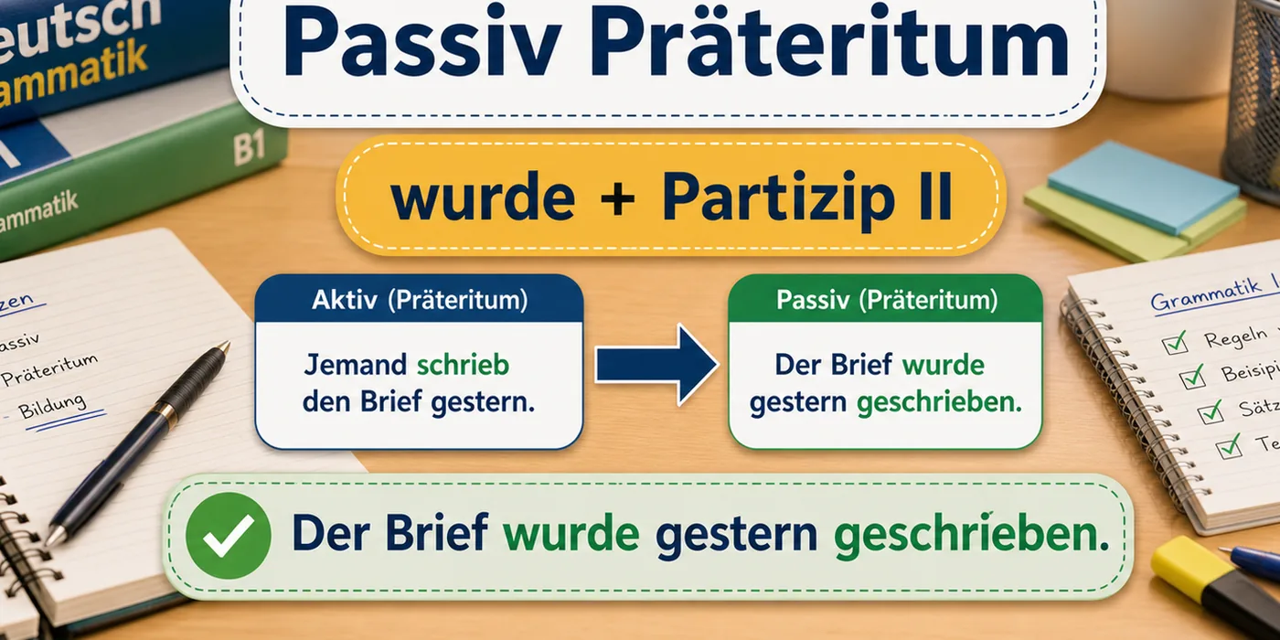 Beispiele zu Passiv Präteritum