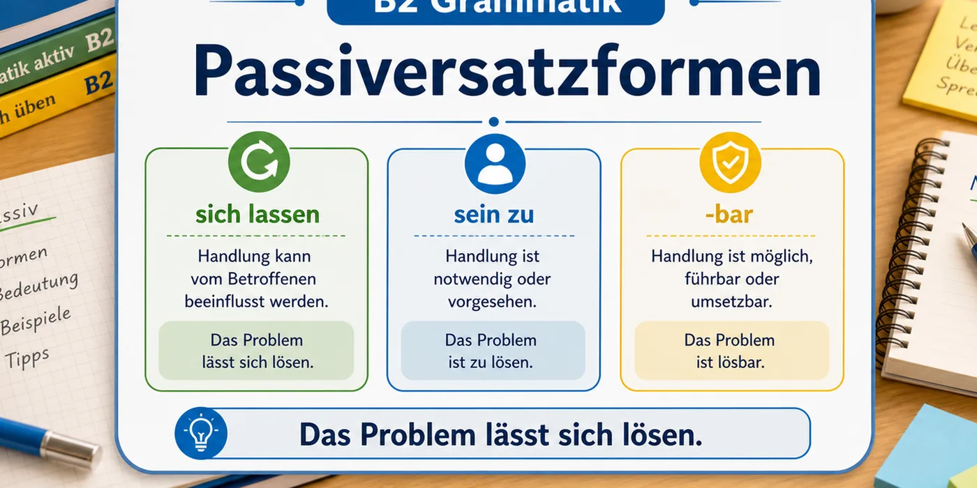 Beispiele zu Passiversatzformen