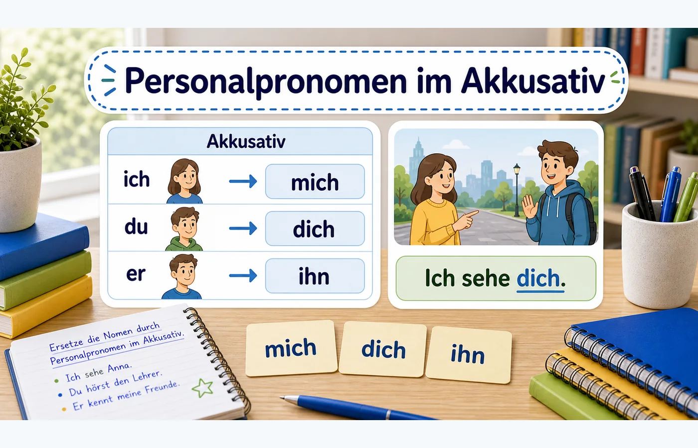 Personalpronomen im Akkusativ einfach erklärt