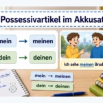 Possessivartikel im Akkusativ einfach erklärt