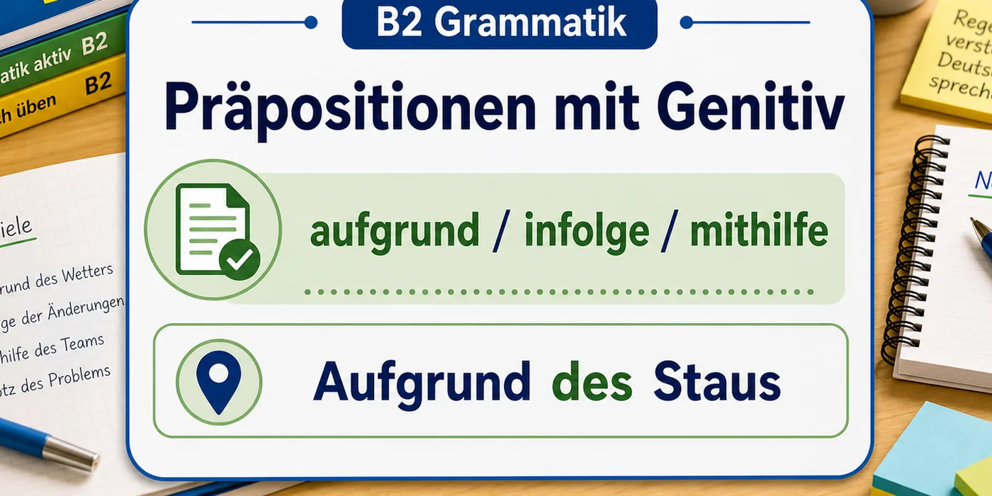 Beispiele zu Präpositionen mit Genitiv