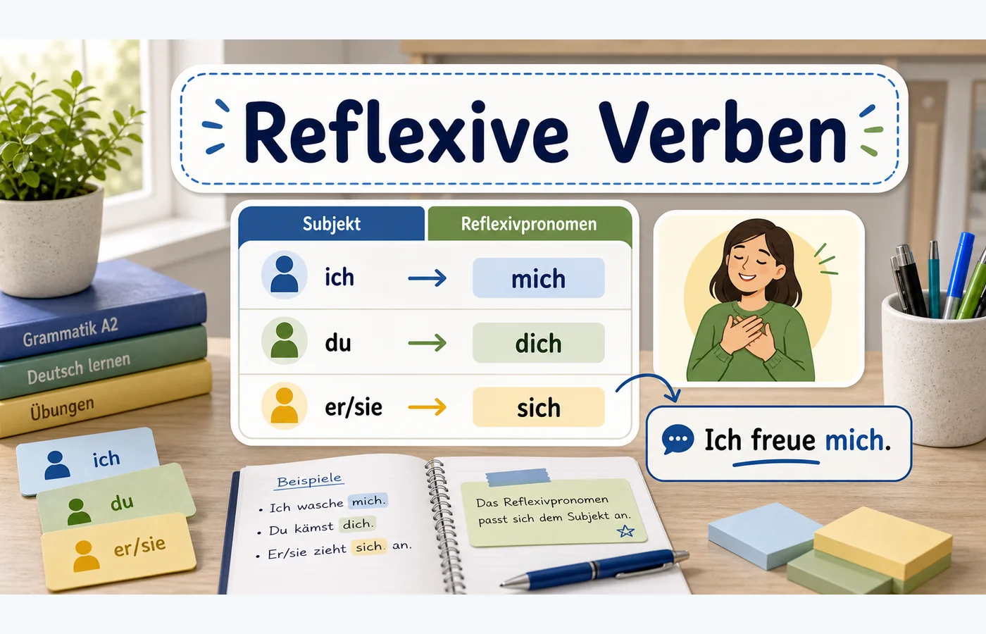 Reflexive Verben einfach erklärt