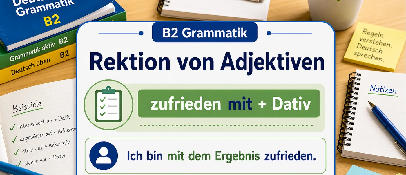 Regel zu Rektion von Adjektiven
