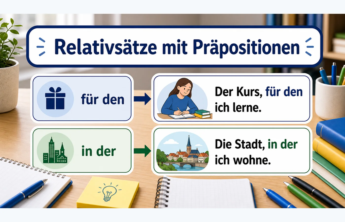 Relativsätze mit Präpositionen einfach erklärt