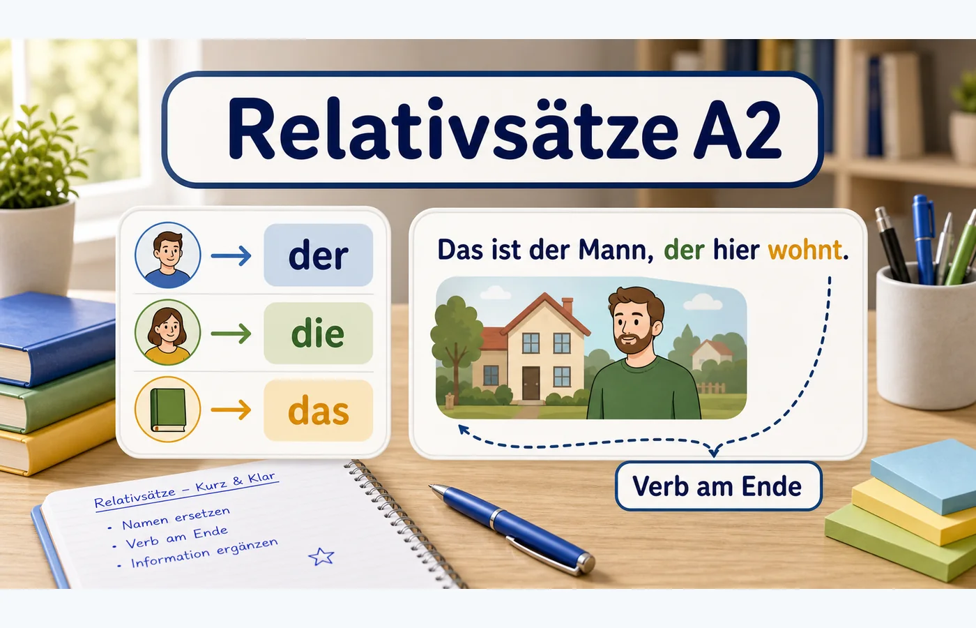 Relativsätze A2 einfach erklärt