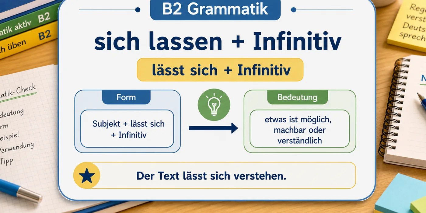 Beispiele zu sich lassen + Infinitiv