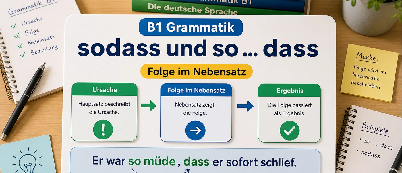 Regel zu sodass und so ... dass