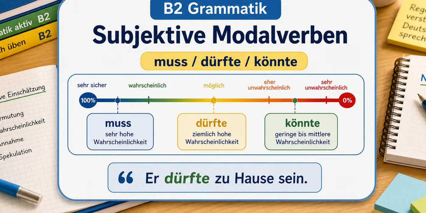 Beispiele zu Subjektive Modalverben