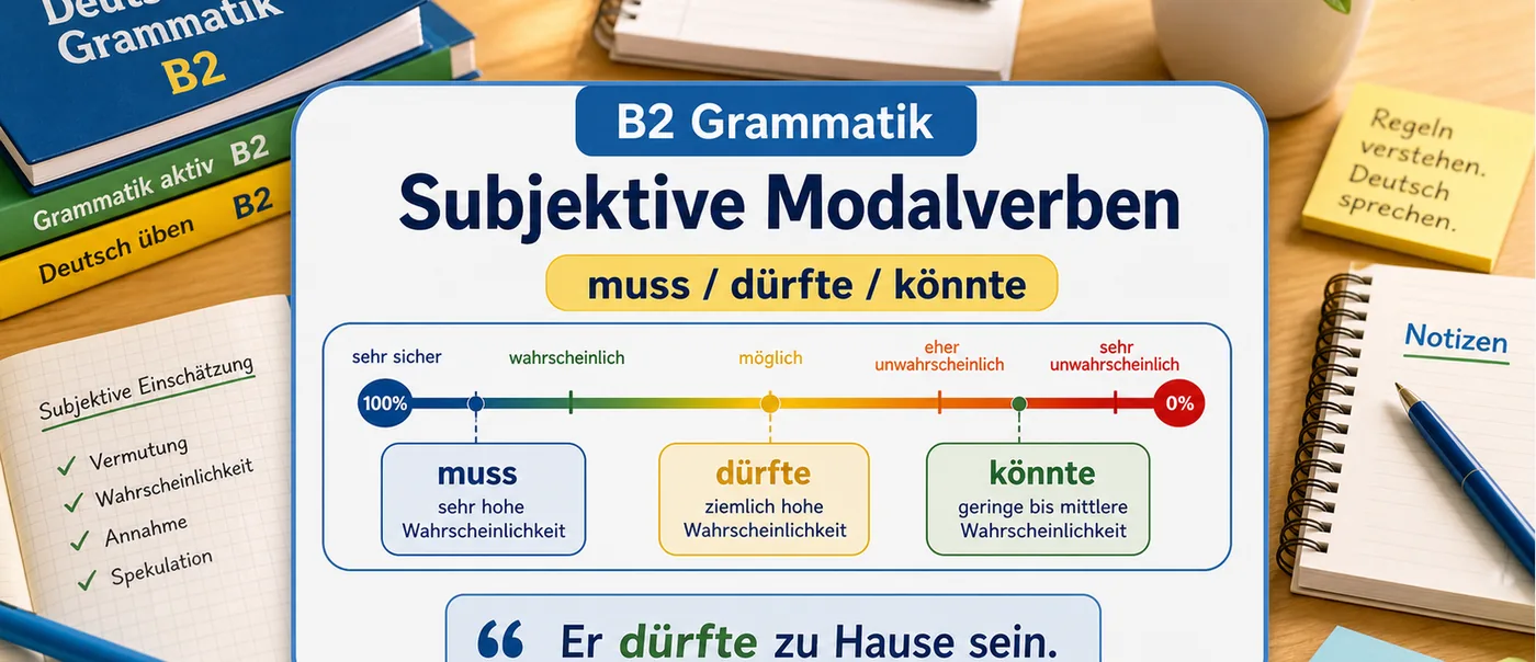 Regel zu Subjektive Modalverben