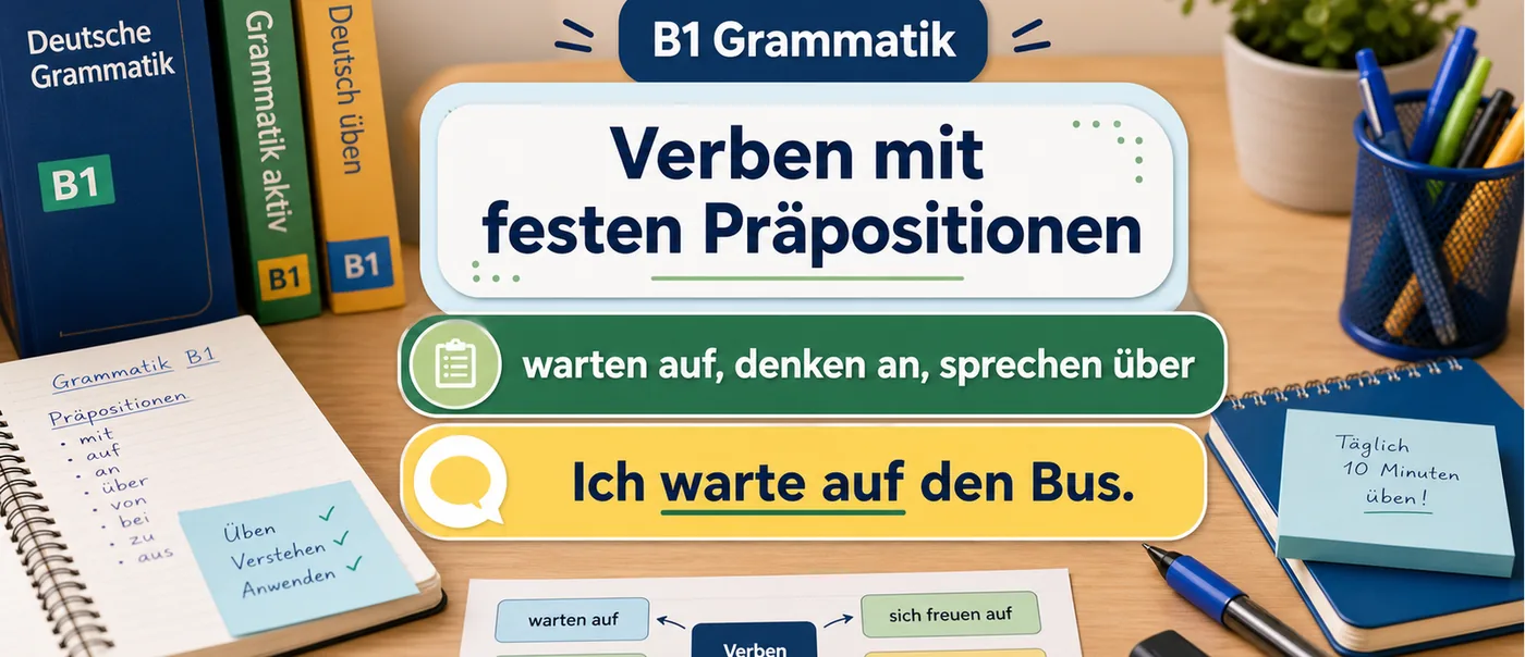 Regel zu Verben mit festen Präpositionen B1