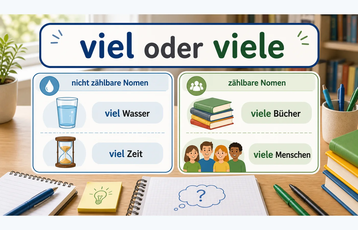 viel oder viele einfach erklärt