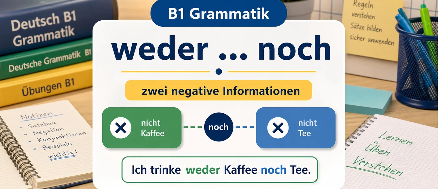 Regel zu weder ... noch