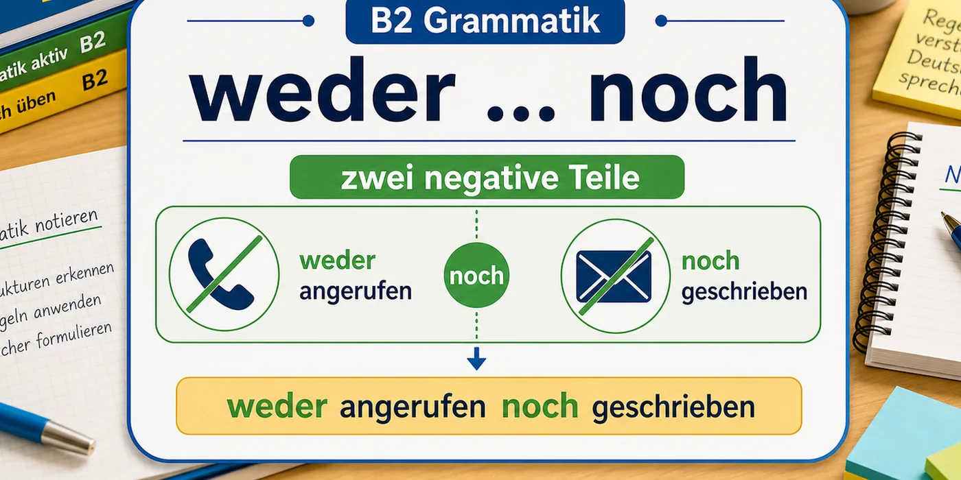 Beispiele zu weder ... noch fortgeschritten