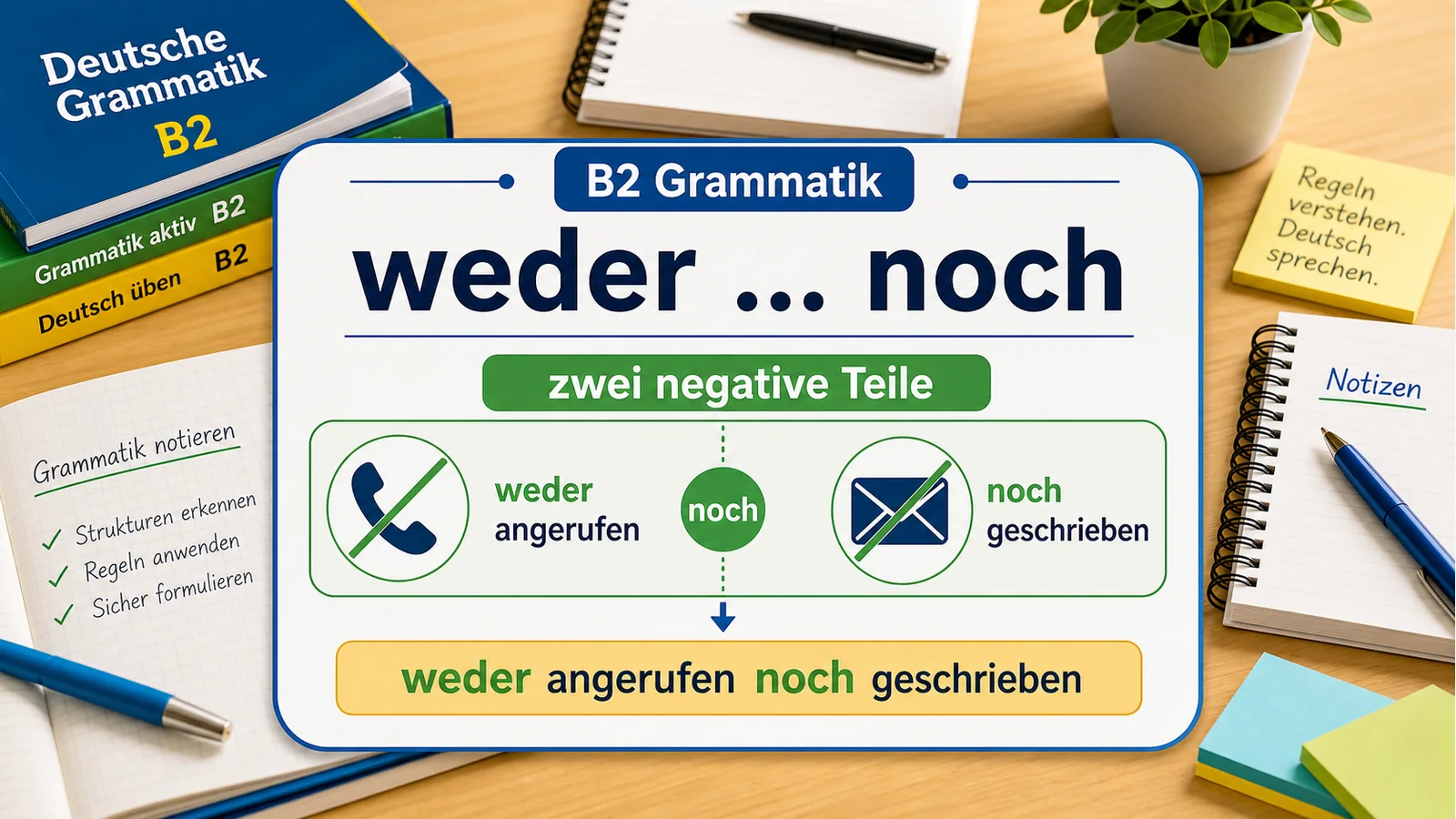 weder ... noch fortgeschritten einfach erklärt