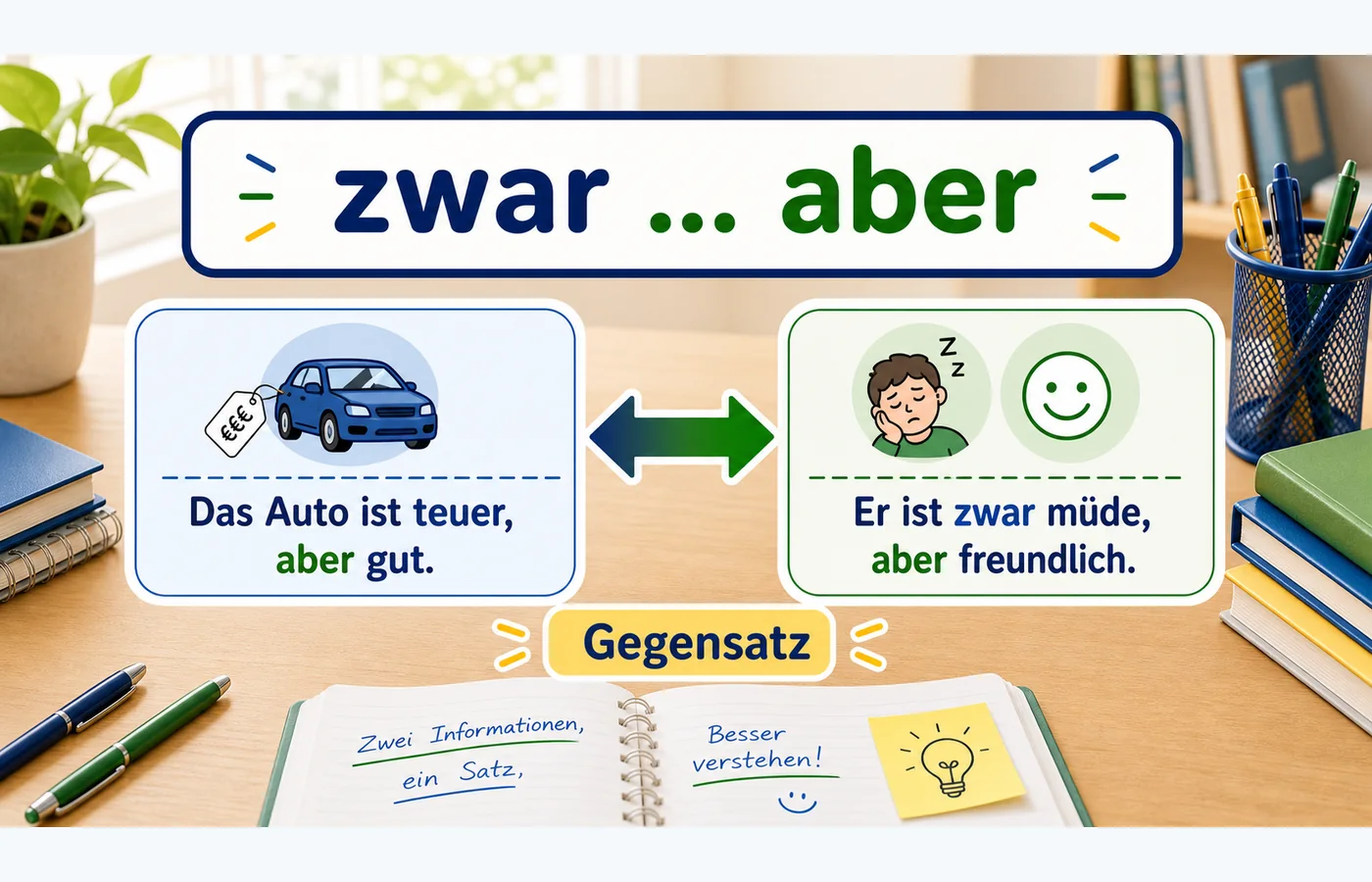 zwar ... aber einfach erklärt