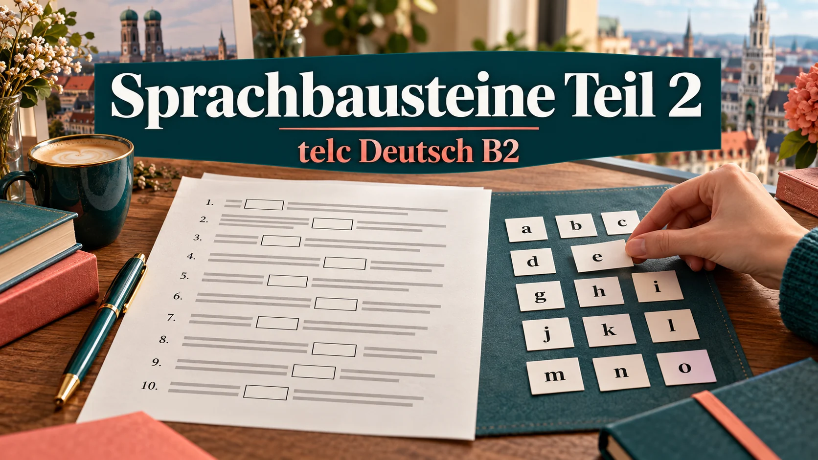 Sprachbausteine Teil 2 für telc Deutsch B2: Lückentext mit Wortbank a bis o