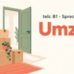 telc B1 Sprechen Teil 2: Umzug – zwei Aufgaben mit Lösungen