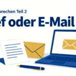 telc B1 Sprechen Teil 2: Brief oder E-Mail – zwei Aufgaben mit Lösungen