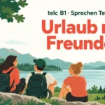 telc B1 Sprechen Teil 2: Urlaub mit Freunden – zwei Aufgaben mit Lösungen