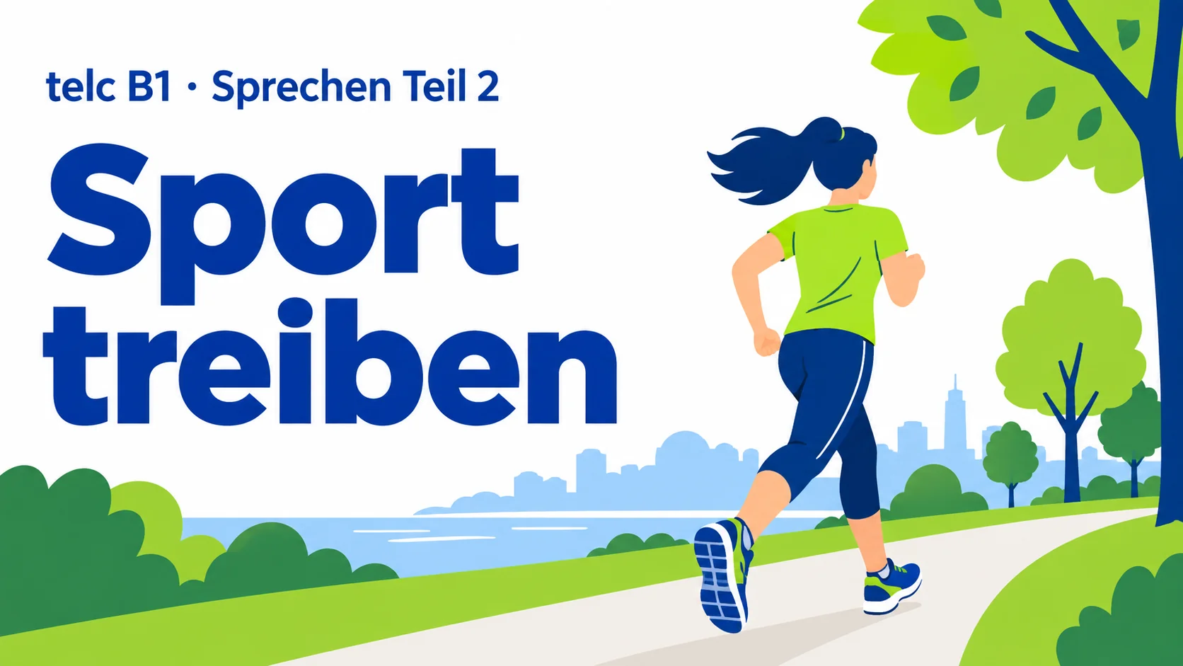 telc B1 Sprechen Teil 2: Sport treiben – zwei Aufgaben mit Lösungen