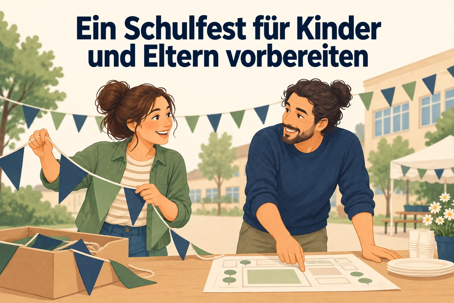Ein Schulfest für Kinder und Eltern vorbereiten – B1 gemeinsam etwas planen
