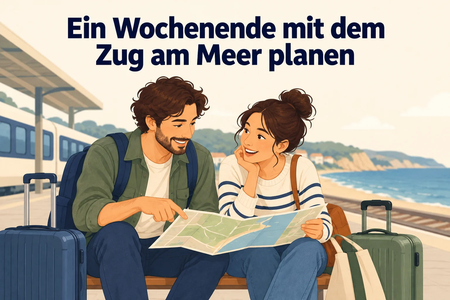 Ein Wochenende mit dem Zug am Meer planen – B1 gemeinsam etwas planen