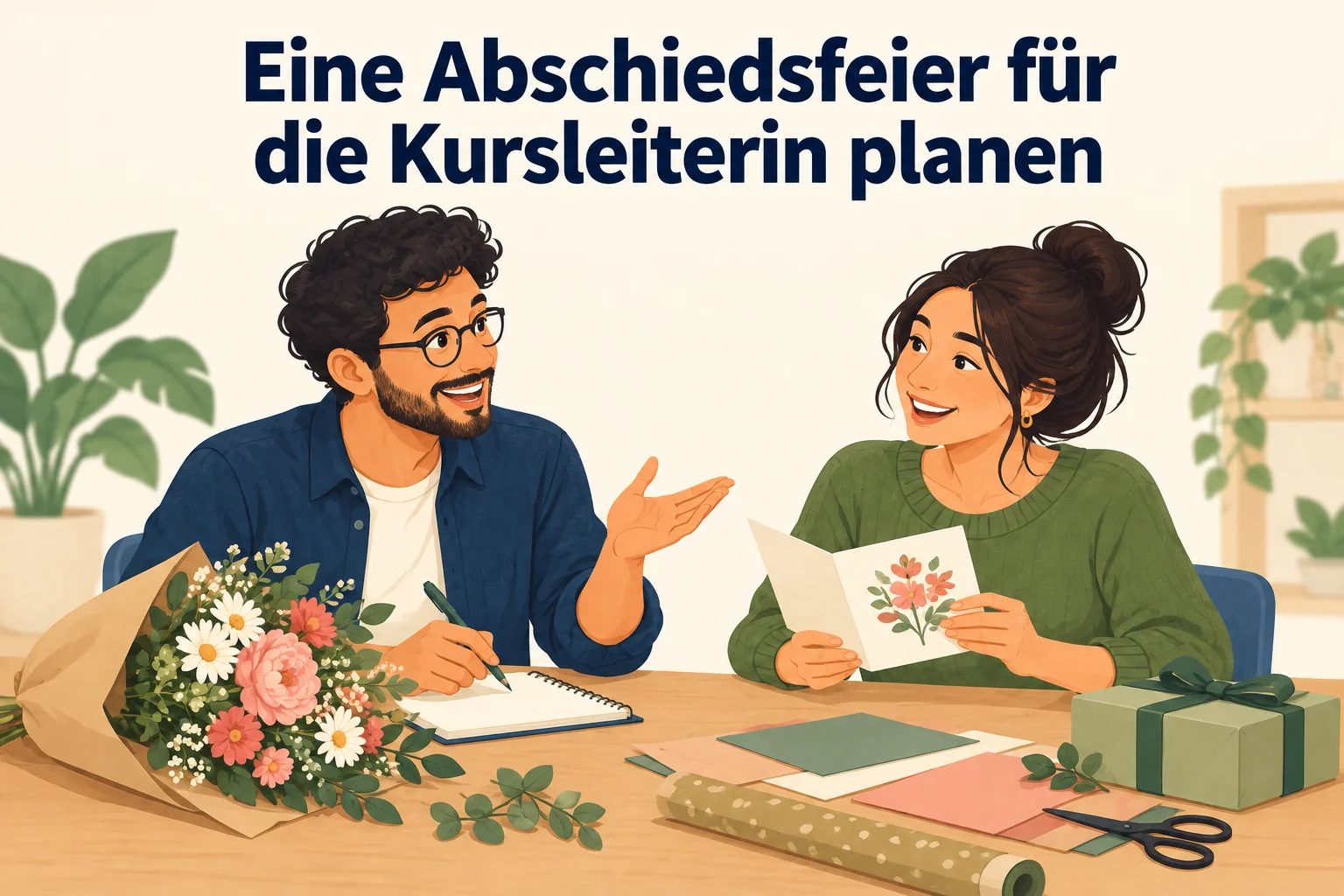 Eine Abschiedsfeier für die Kursleiterin planen – B1 gemeinsam etwas planen