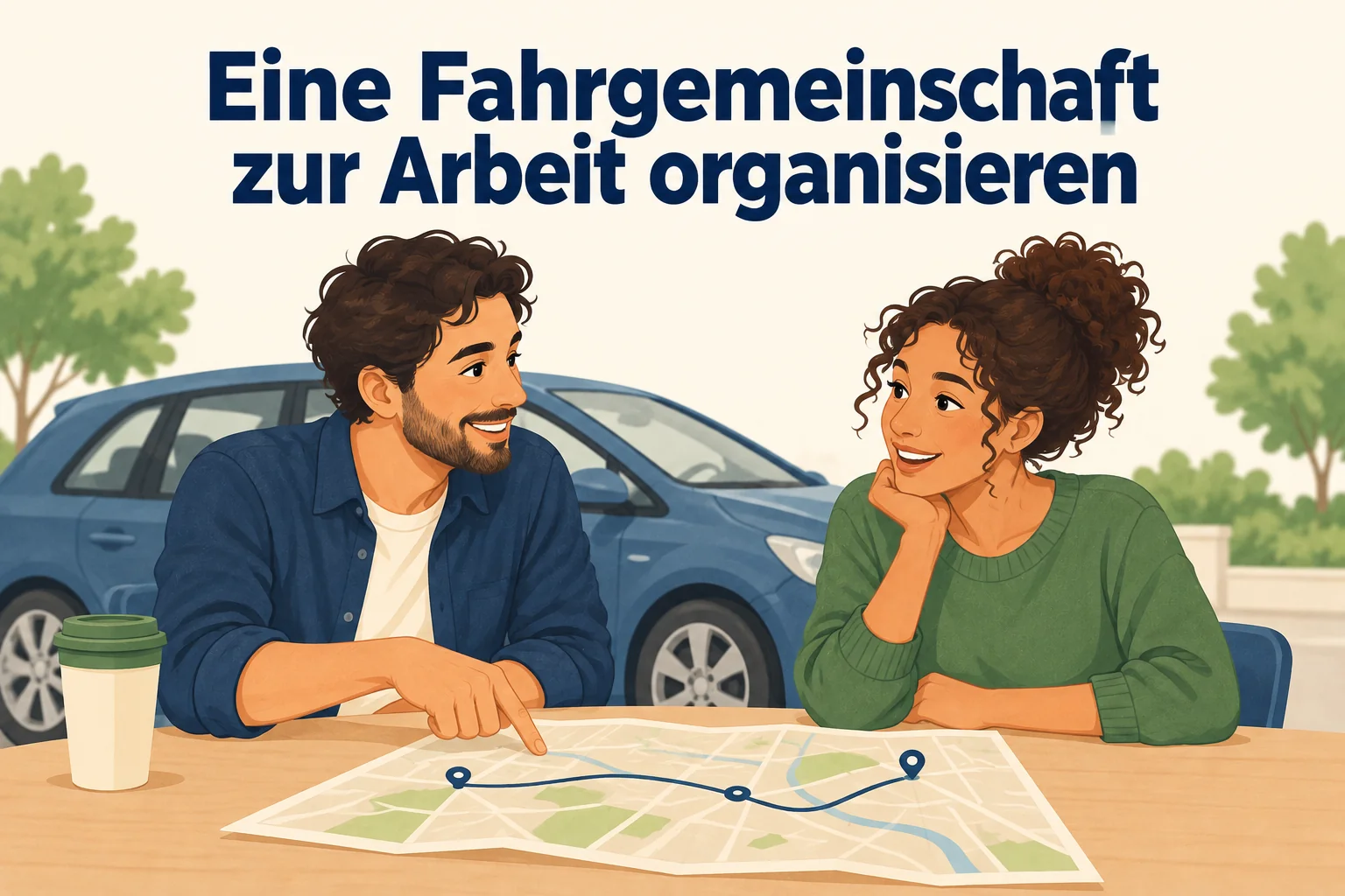 Eine Fahrgemeinschaft zur Arbeit organisieren – B1 gemeinsam etwas planen