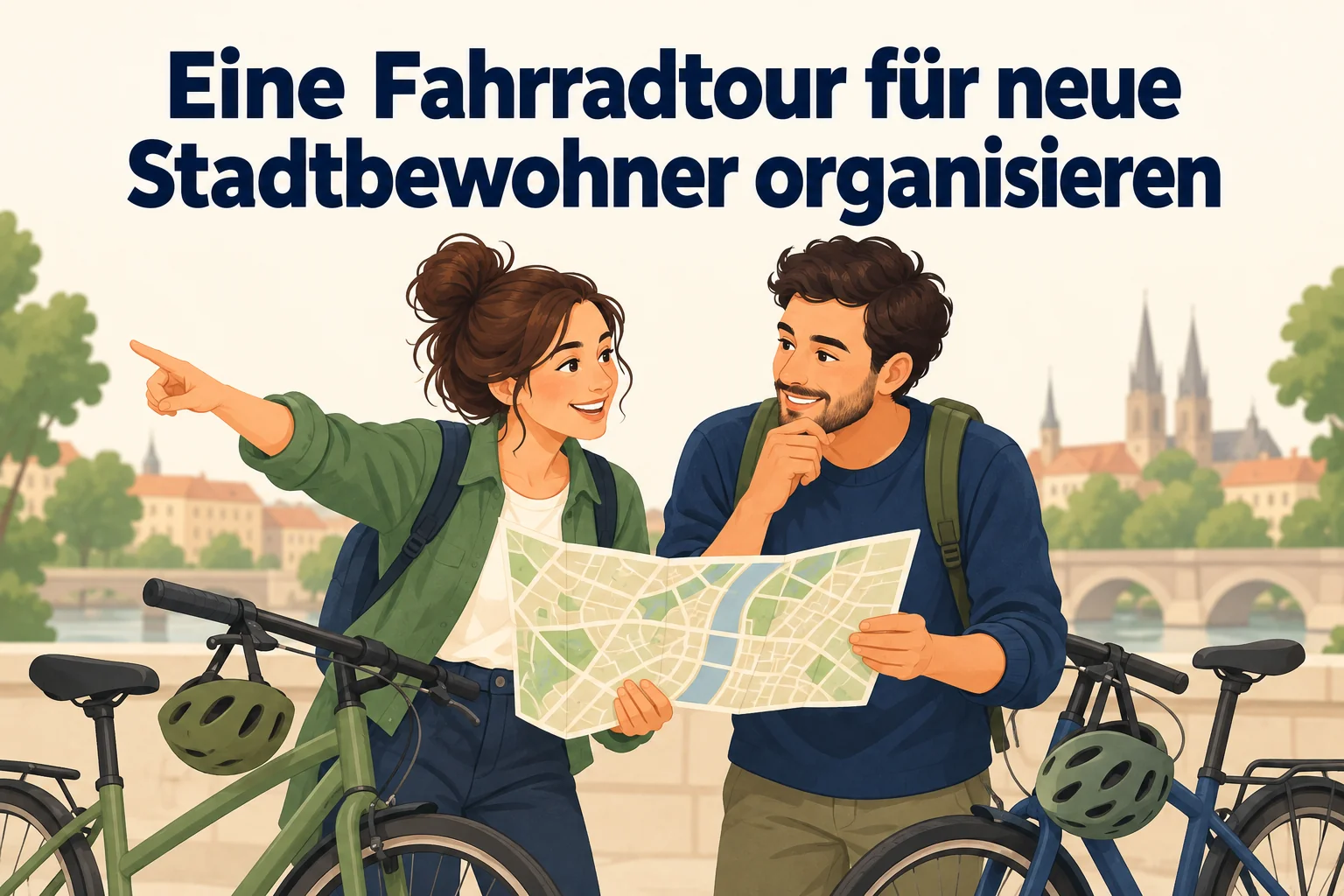 Eine Fahrradtour für neue Stadtbewohner organisieren – B1 gemeinsam etwas planen
