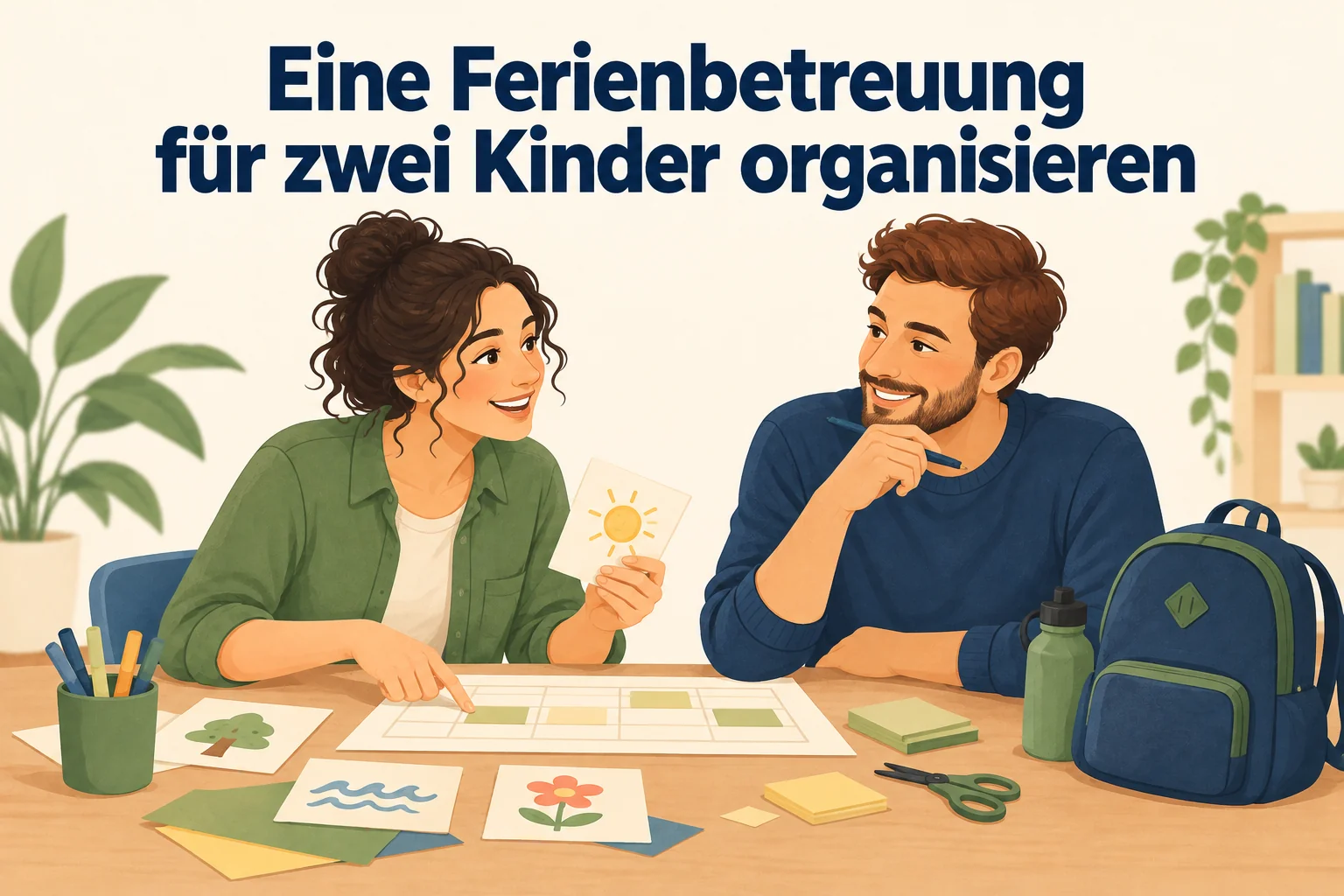 Eine Ferienbetreuung für zwei Kinder organisieren – B1 gemeinsam etwas planen