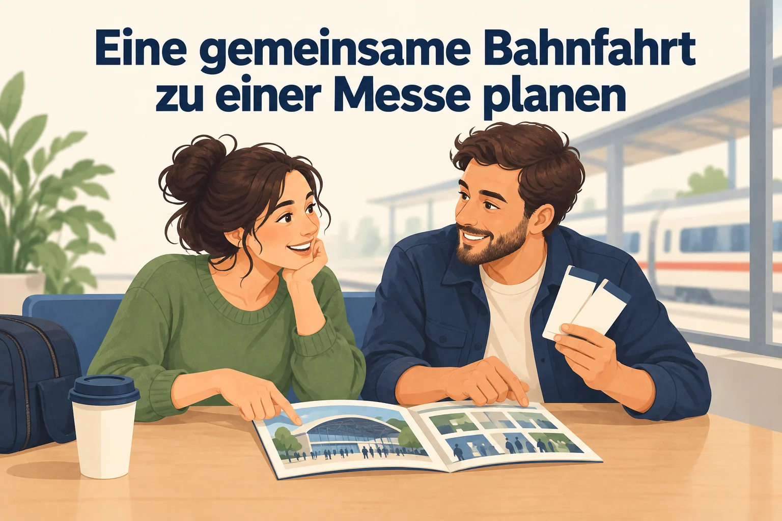 Eine gemeinsame Bahnfahrt zu einer Messe planen – B1 gemeinsam etwas planen