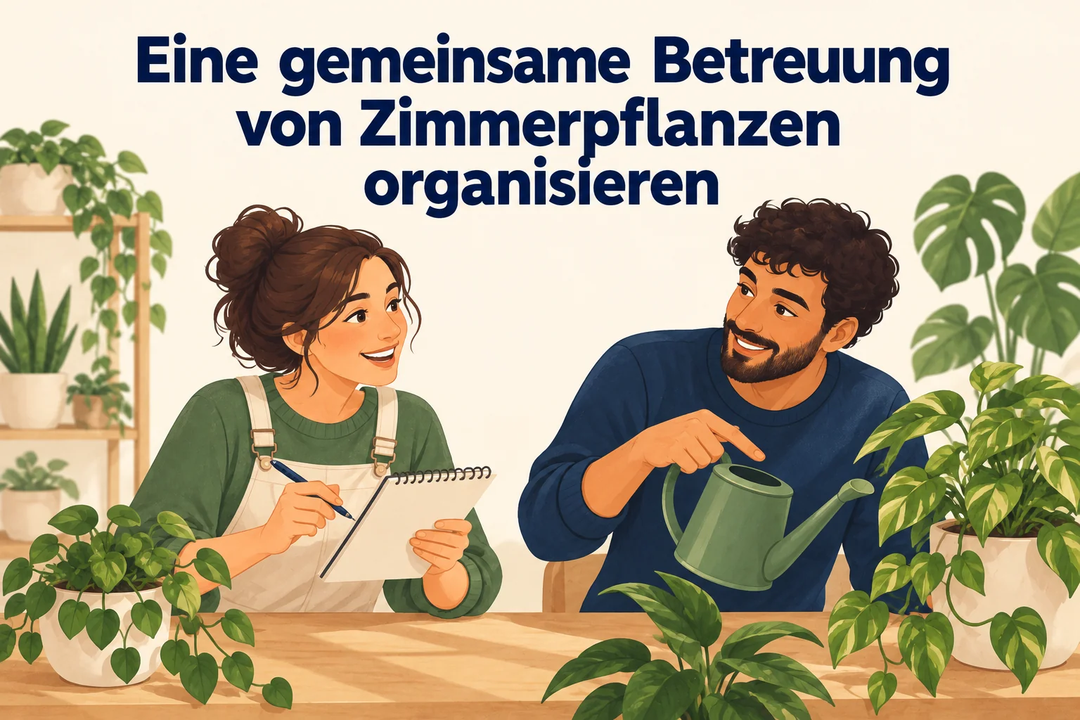 Eine gemeinsame Betreuung von Zimmerpflanzen organisieren – B1 gemeinsam etwas planen