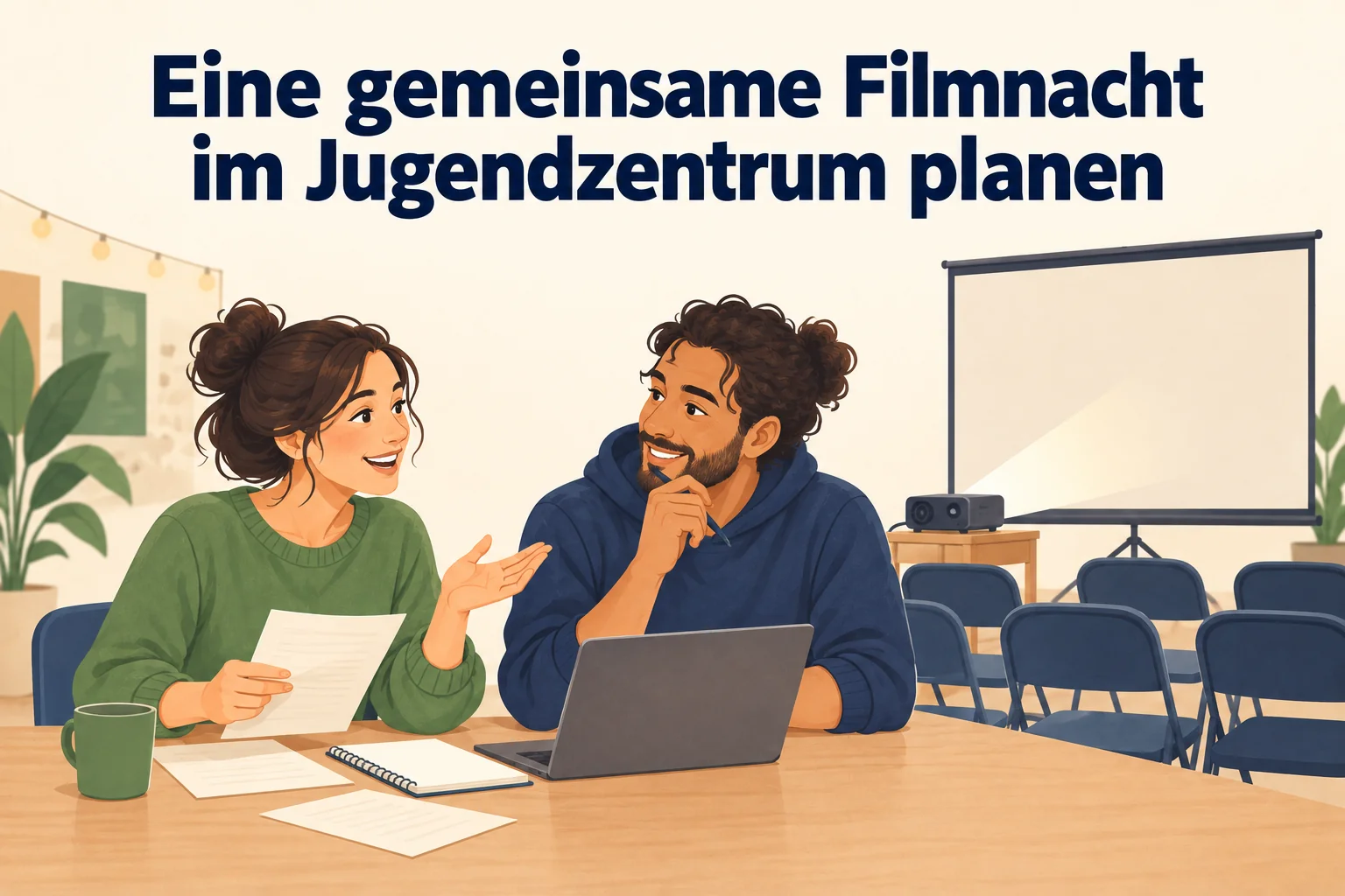 Eine gemeinsame Filmnacht im Jugendzentrum planen – B1 gemeinsam etwas planen