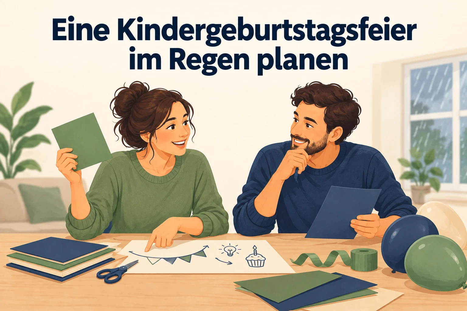Eine Kindergeburtstagsfeier im Regen planen – B1 gemeinsam etwas planen
