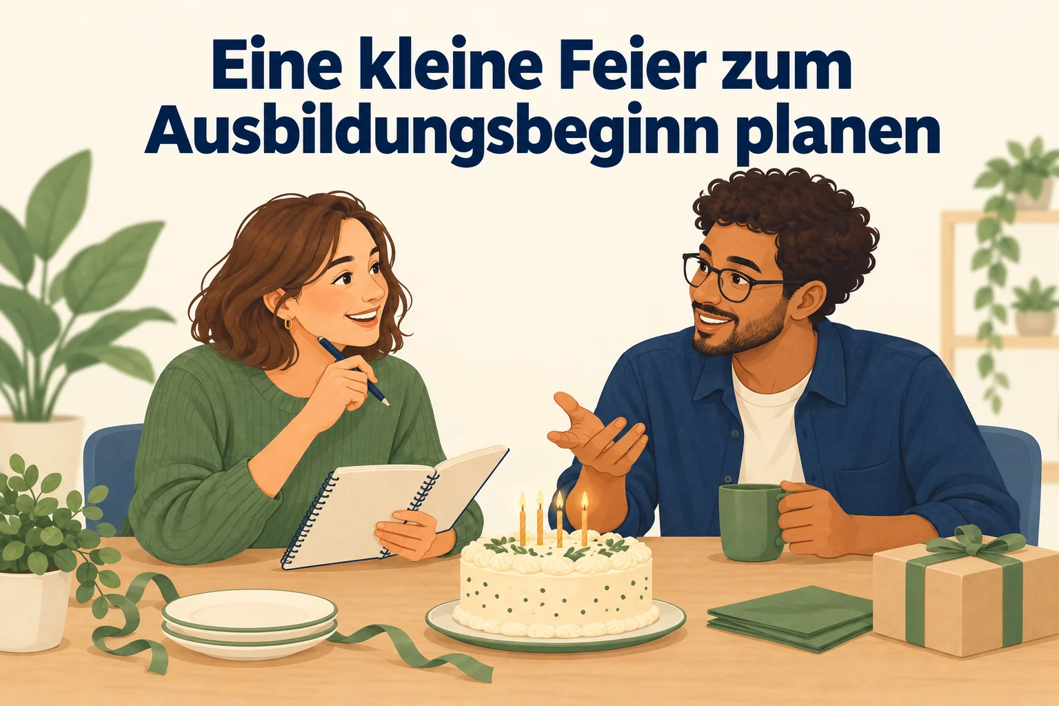Eine kleine Feier zum Ausbildungsbeginn planen – B1 gemeinsam etwas planen