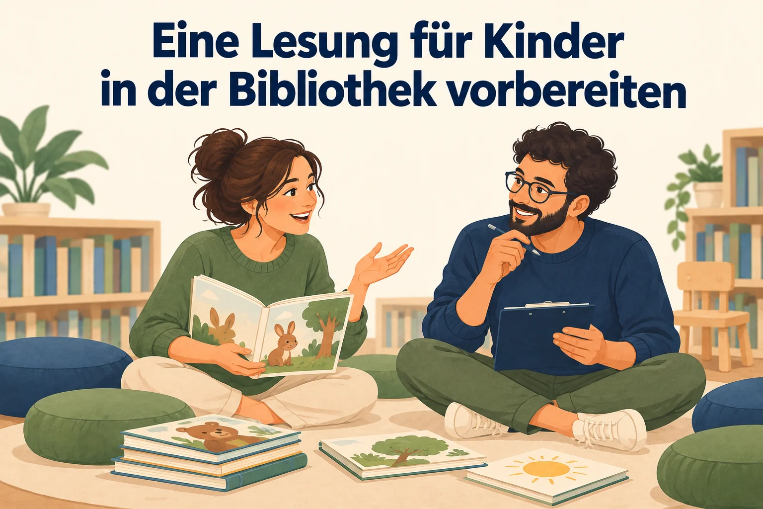 Eine Lesung für Kinder in der Bibliothek vorbereiten – B1 gemeinsam etwas planen