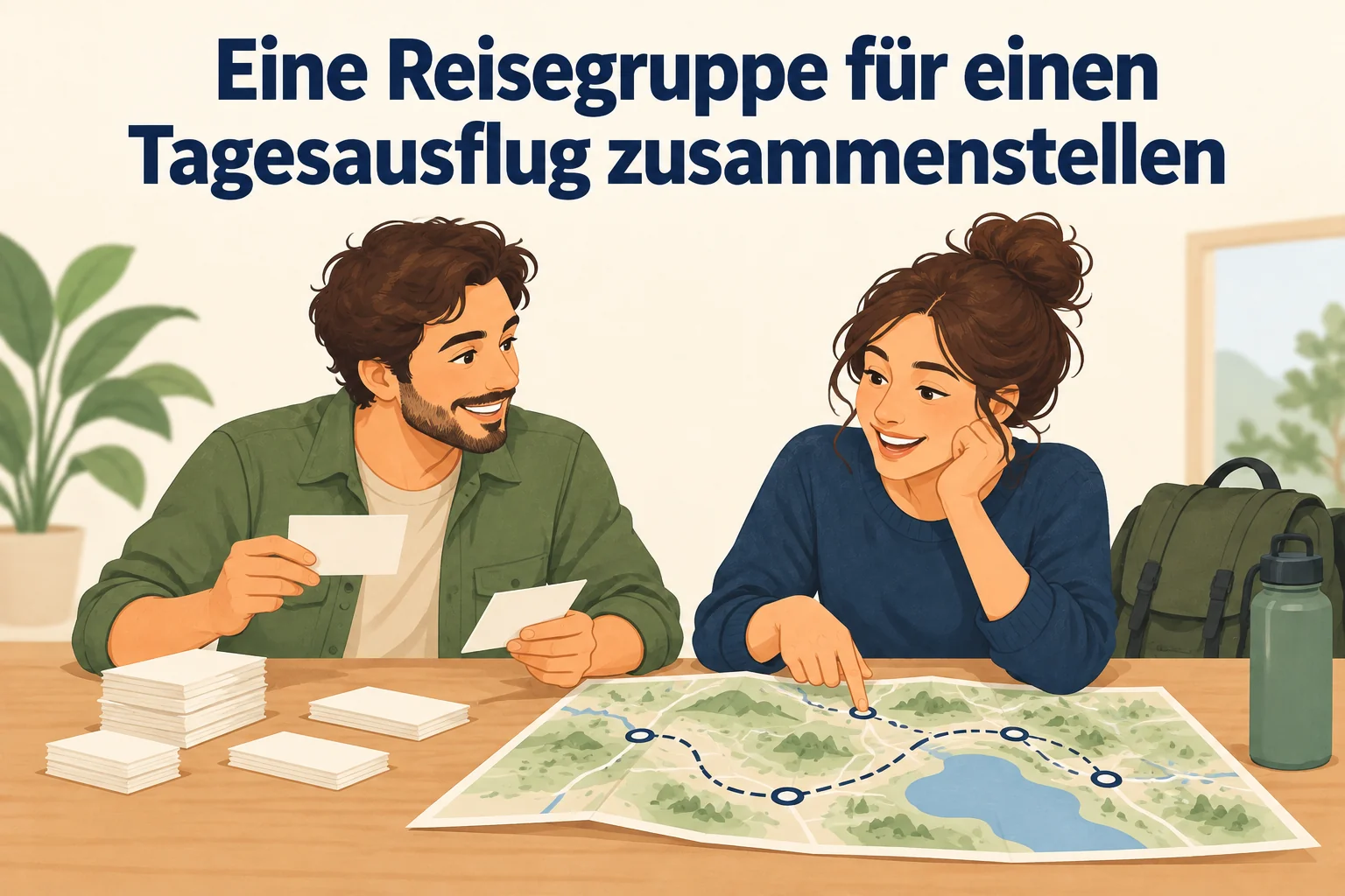 Eine Reisegruppe für einen Tagesausflug zusammenstellen – B1 gemeinsam etwas planen