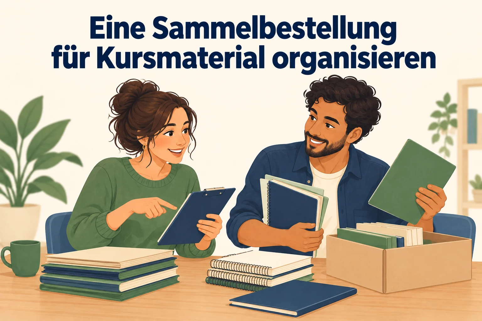 Eine Sammelbestellung für Kursmaterial organisieren – B1 gemeinsam etwas planen