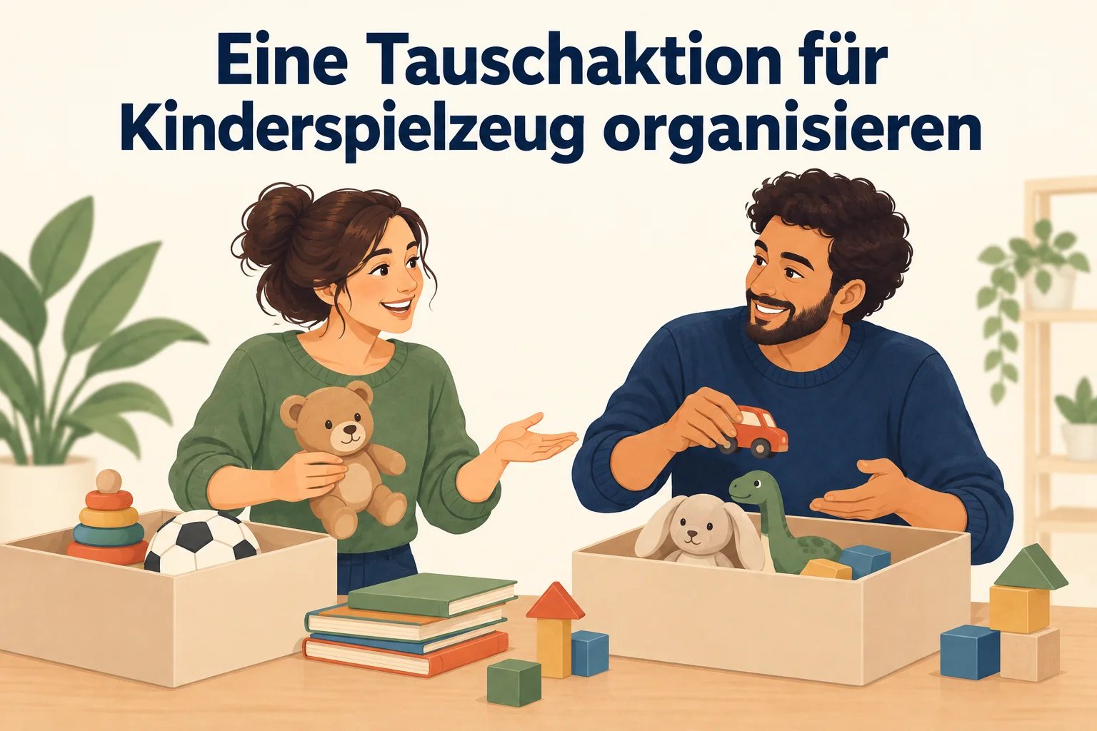 Eine Tauschaktion für Kinderspielzeug organisieren – B1 gemeinsam etwas planen